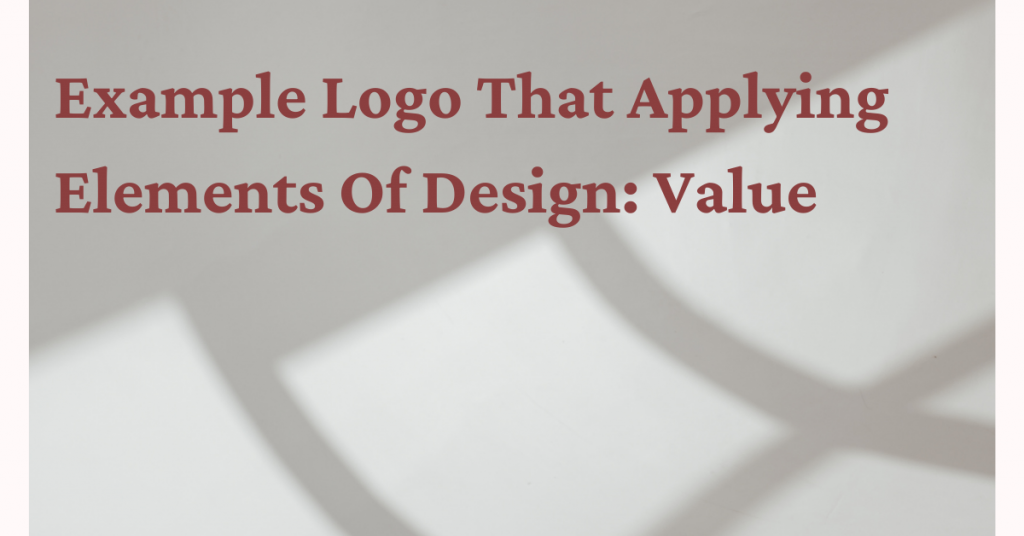 Example Logo That Applying Elements Of Design Value Artmeet Blog